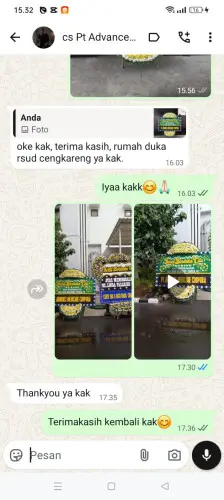 Testimonial Papan Bunga Pernikahan cilegon