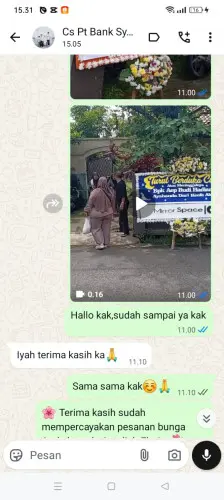 Testimonial Papan Bunga cilegon
